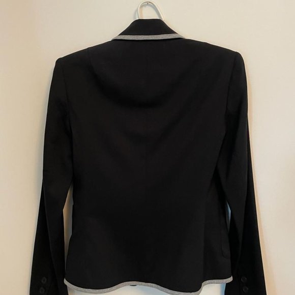 Black Blazer with Grey Trim by the Gap - Picture 2 of 7